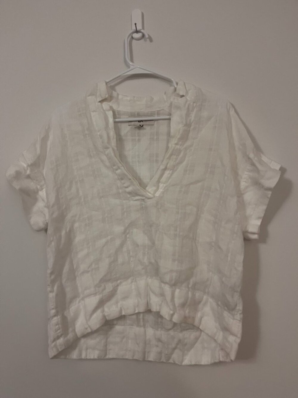banana republic white blouse